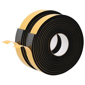 vidaXL Samoljepljiva pjenasta traka 2 kom. Crna 30mm x 5m CR pjena