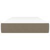 vidaXL Madrac s džepičastim oprugama srednje tvrdoće smeđesivi 120x190x20cm od tkanine