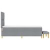 vidaXL Krevet s opruga kutije Svjetlosiva 80 x 200 cm tkanina