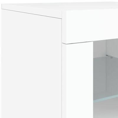 vidaXL Komoda s LED svjetlima bijela 181,5x37x67 cm