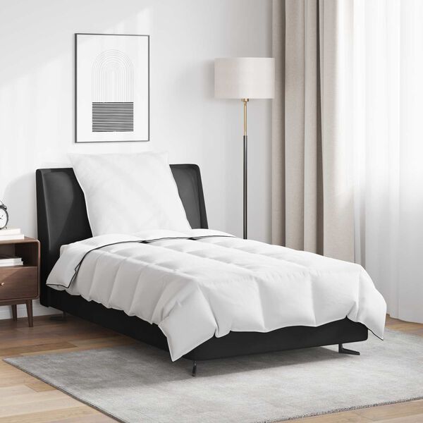 vidaXL Zimska pokrivača s jastukom 2 pcs Bijelo Perje