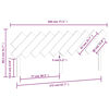 vidaXL Uzglavlje za krevet Crno 196x3x80,5 cm od masivne borovine