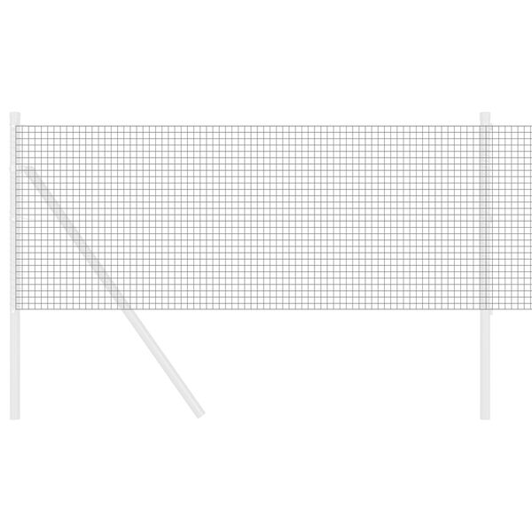 vidaXL Zavarena žičana ograda Siva 0.4 x 100 m
