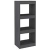 vidaXL Ormarić za knjige / pregrada sivi 40x30x103,5 cm od borovine