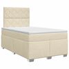 vidaXL Boxspring krevet s madracem Krem 120 x 200 cm Tkanina