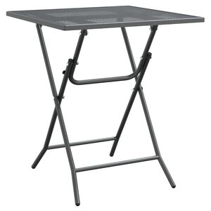 vidaXL Vrtni stol od ekspandirane metalne mreže 60x60x72 cm antracit