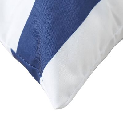 vidaXL Ukrasni jastuci 4 kom plavo-bijeli prugasti 50x50 cm od tkanine