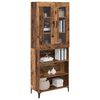vidaXL Highboard Zidne Staro drvo 69,5 x 34 x 180 cm Konstruirano drvo
