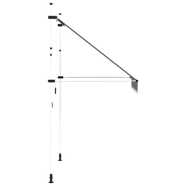 vidaXL Tenda na ručno uvlačenje 200 cm plavo-bijela prugasta