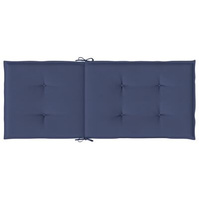 vidaXL Jastuci za stolice s visokim naslonom 4 kom modri od tkanine