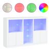 vidaXL Komoda s LED svjetlima bijela 162 x 37 x 100 cm