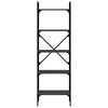 vidaXL Regal za knjige 5 razina crni 56x31,5x174 cm konstruirano drvo