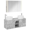 vidaXL Set namje&scaron;taja za kupaonicu 4 pcs Betonska siva