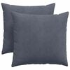 vidaXL Jastučići za sofu 2 pcs Tamno siva 45 x 45 cm Kordura tekstil