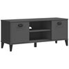 vidaXL Klupa za cipele VIKEN antracit siva 106 x 35 x 45 cm drvena