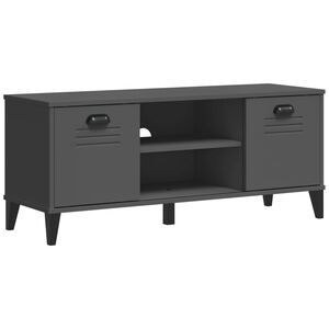 vidaXL Klupa za cipele VIKEN antracit siva 106 x 35 x 45 cm drvena