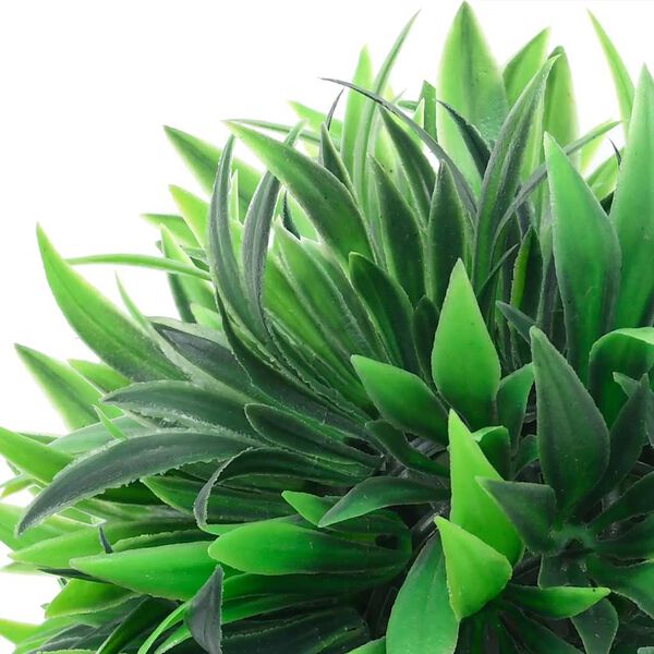 vidaXL Umjetne kugle od šimšira s LED svjetlima 4 kom zelene 15 cm