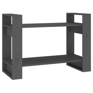 vidaXL Ormarić za knjige / sobna pregrada sivi 80x35x56,5 cm borovina