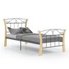 vidaXL Okvir za krevet crni metalni 90 x 200 cm