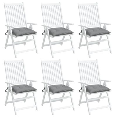 vidaXL Jastuci za stolice 6 kom sivi 40 x 40 x 7 cm od tkanine Oxford