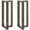 vidaXL Noge za barski stol T-oblika 2 kom Crne 50x35x(100-101) cm Čelik