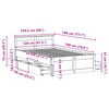 vidaXL Okvir kreveta bez madraca s uzglavljem 120x190 cm od borovine