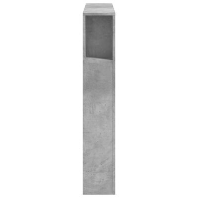 vidaXL LED uzglavlje siva boja betona 100x18,5x103,5 cm