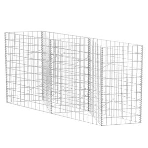 vidaXL Gabionska ko&scaron;ara od pocinčanog čelika 120 x 30 x 100 cm