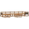 vidaXL Set vanjskih sofa 8 pcs Prirodna Čvrsto drvo akacije