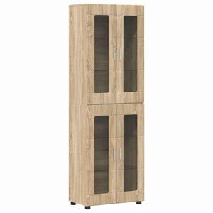 vidaXL Highboard s policom FLORIN Sonoma hrast 60 x 35 x 182 cm