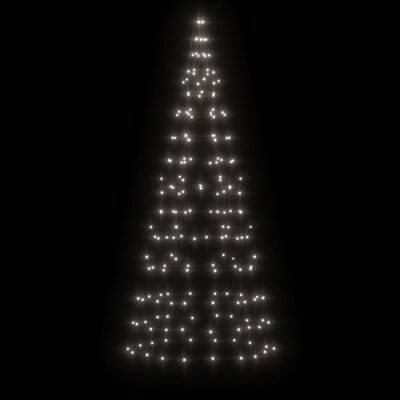 vidaXL Svjetlo za božićno drvce na stijegu 200 LED hladne bijele 180cm
