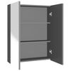 vidaXL Kupaonski ormarić s ogledalom 60x15x75 cm MDF antracit