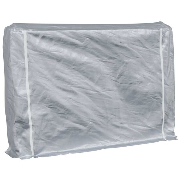 vidaXL Stalak za drva za ogrjev s ki&scaron;nom navlakom 200x25x150 cm