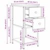 vidaXL Noćni ormar Staro drvo 32 x 42 x 70 cm Konstruirano drvo
