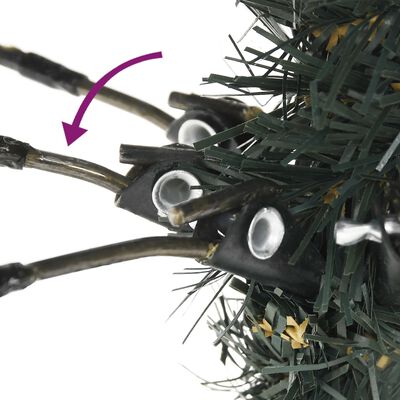 vidaXL Umjetno božićno drvce sa stalkom zeleno 120 cm PVC
