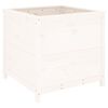 vidaXL Vrtna sadilica bijela 82,5 x 82,5 x 78 cm od masivne borovine