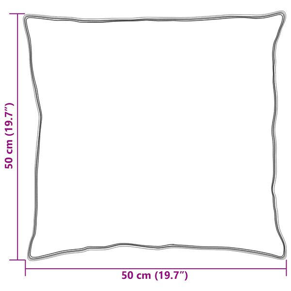 vidaXL Jastuk s jastukom 2 pcs Bijelo 50 x 50 cm Pamuk