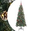 vidaXL Umjetno božićno drvce Zelena 150 cm PVC, plastika i čelik