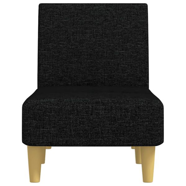 vidaXL Počivaljka crna od tkanine