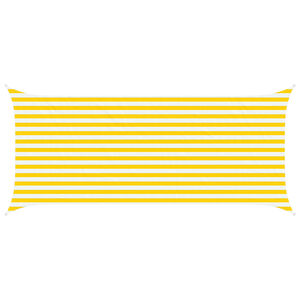 vidaXL Jedro za sunce Žuta i bijela 4,5 x 2 m 100% poliester Oxford