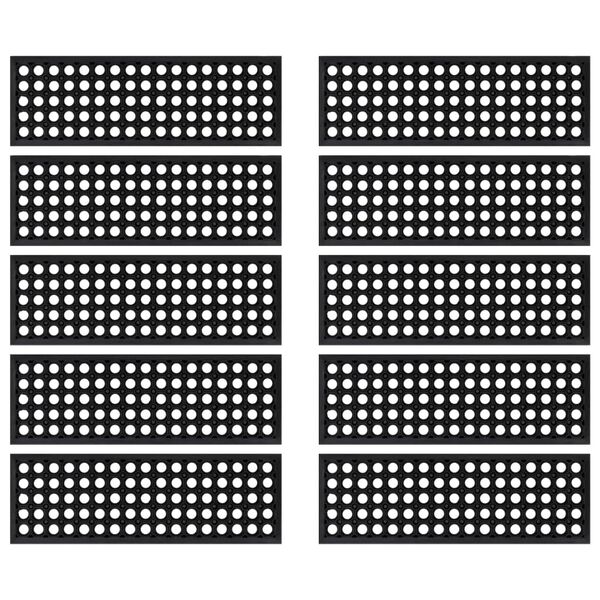 vidaXL Gazi&scaron;ta za stepenice 10 kom 25 x 75 cm gumena