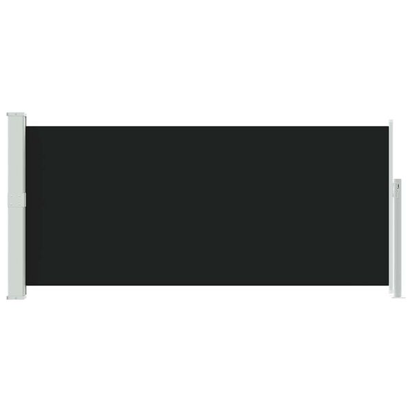 vidaXL Uvlačiva bočna tenda 140 x 300 cm crna