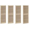 vidaXL Ormarna vrata s vratima 4 kom. Prirodna 49,5 x 2,1 x 140,5 cm