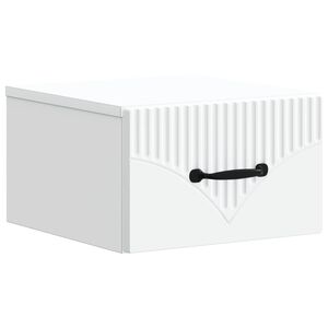 vidaXL Noćni ormarić za montažu na zid Zidne Bijela 34,5 x 33 x 20 cm