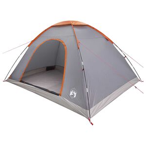 vidaXL Kamping &scaron;ator s krovom Siva i narančasta 335 x 275 x 180 cm