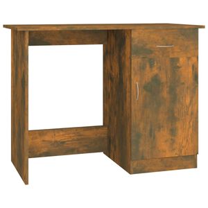 vidaXL Radni stol boja dimljenog hrasta 100x50x76 cm konstruirano drvo