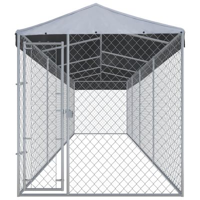 vidaXL Vanjski kavez za pse s krovom 760 x 190 x 225 m