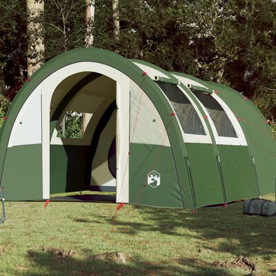 vidaXL Tunelski šator za kampiranje za 4 osobe zeleni vodootporni
