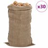 vidaXL Jutene vreće 30 kom 65 x 135 cm 100 % juta 340 g/m&sup2;