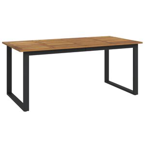 vidaXL Vrtni stol s U-nogama 180 x 90 x 75 cm od masivnog drva bagrema